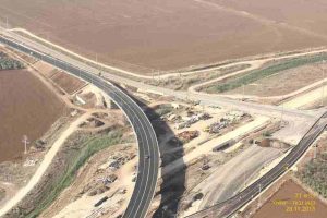 פרויקט תחבורתי הקמת גשר שער הירדן iSTERN מבית וקסמן גוברין - על כביש 71 מלמעלה