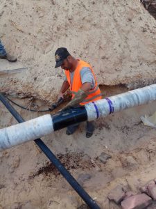 שדרוג קוי מים וביוב בקריית ים ניצור מים פלדה